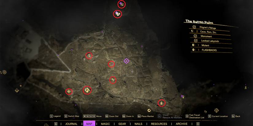 the barren plains points of interest locations in forspoken
