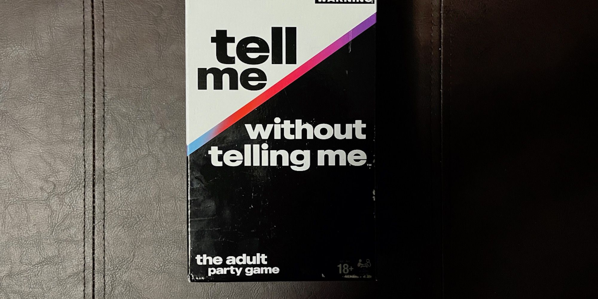 The board game box for Tell Me Without Telling Me