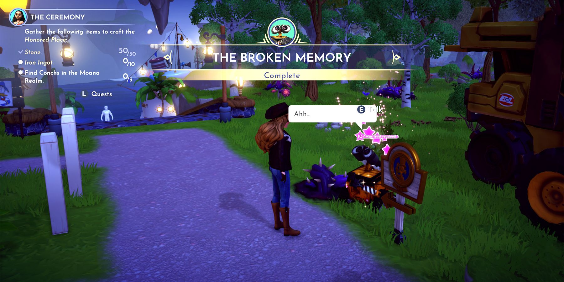 the broken memory in disney dreamlight valley