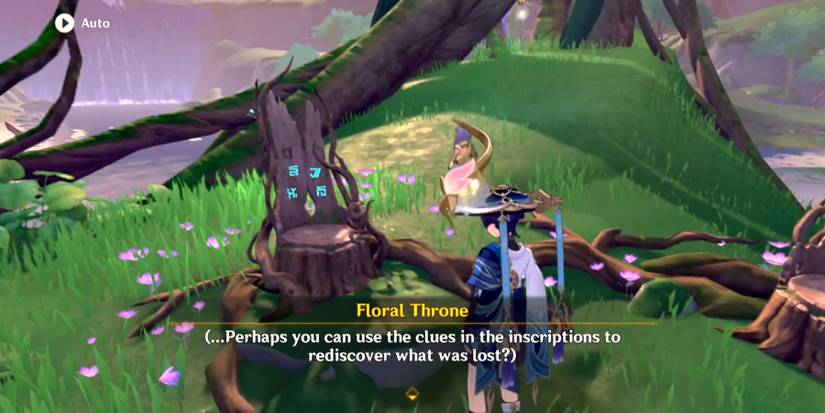 the floral throne in genshin impact
