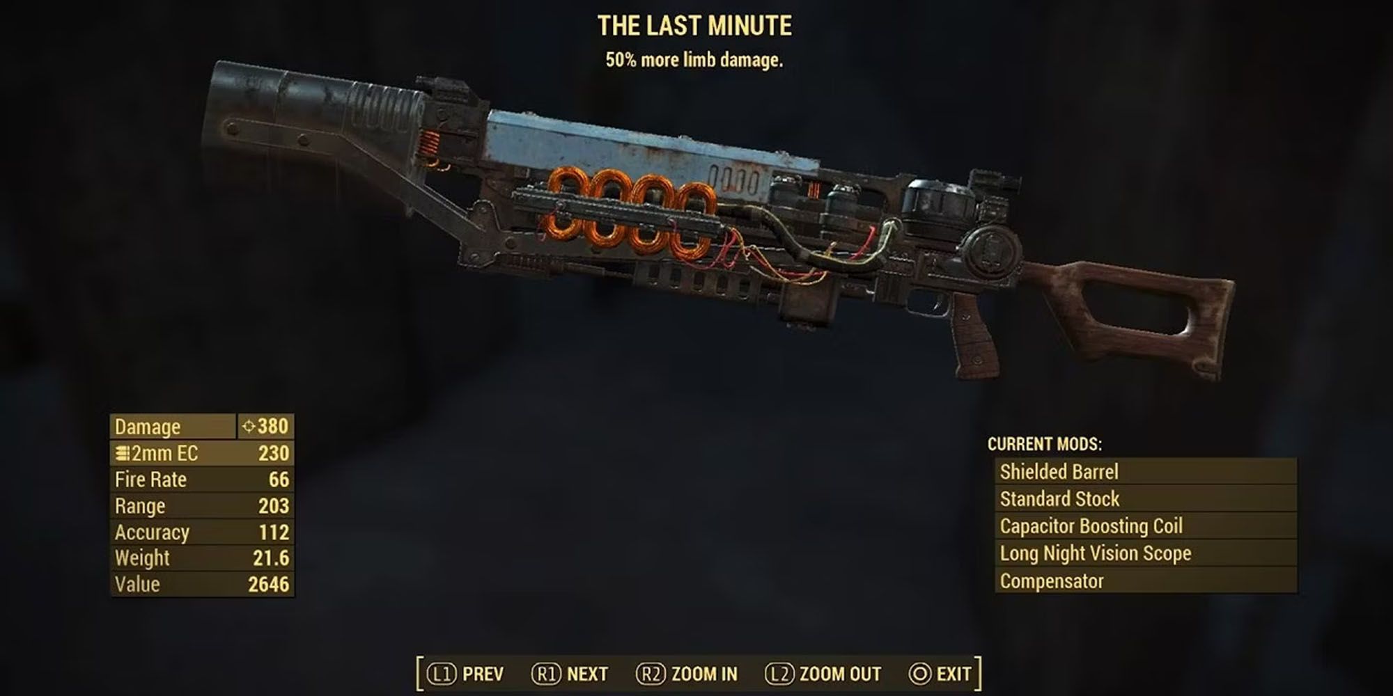 The Last Minute weapon in Fallout 4