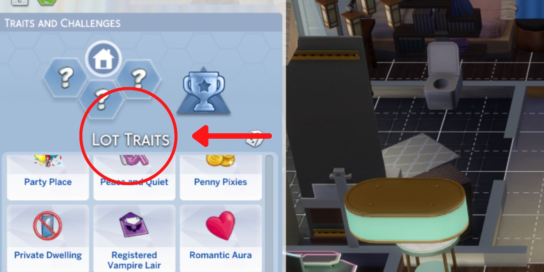 The Sims 4 Lot Traits 
