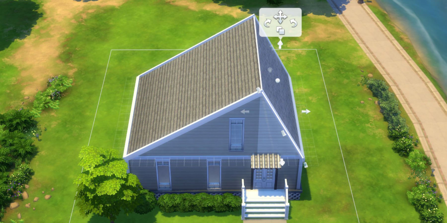 The Sims 4 Saltbox Roof