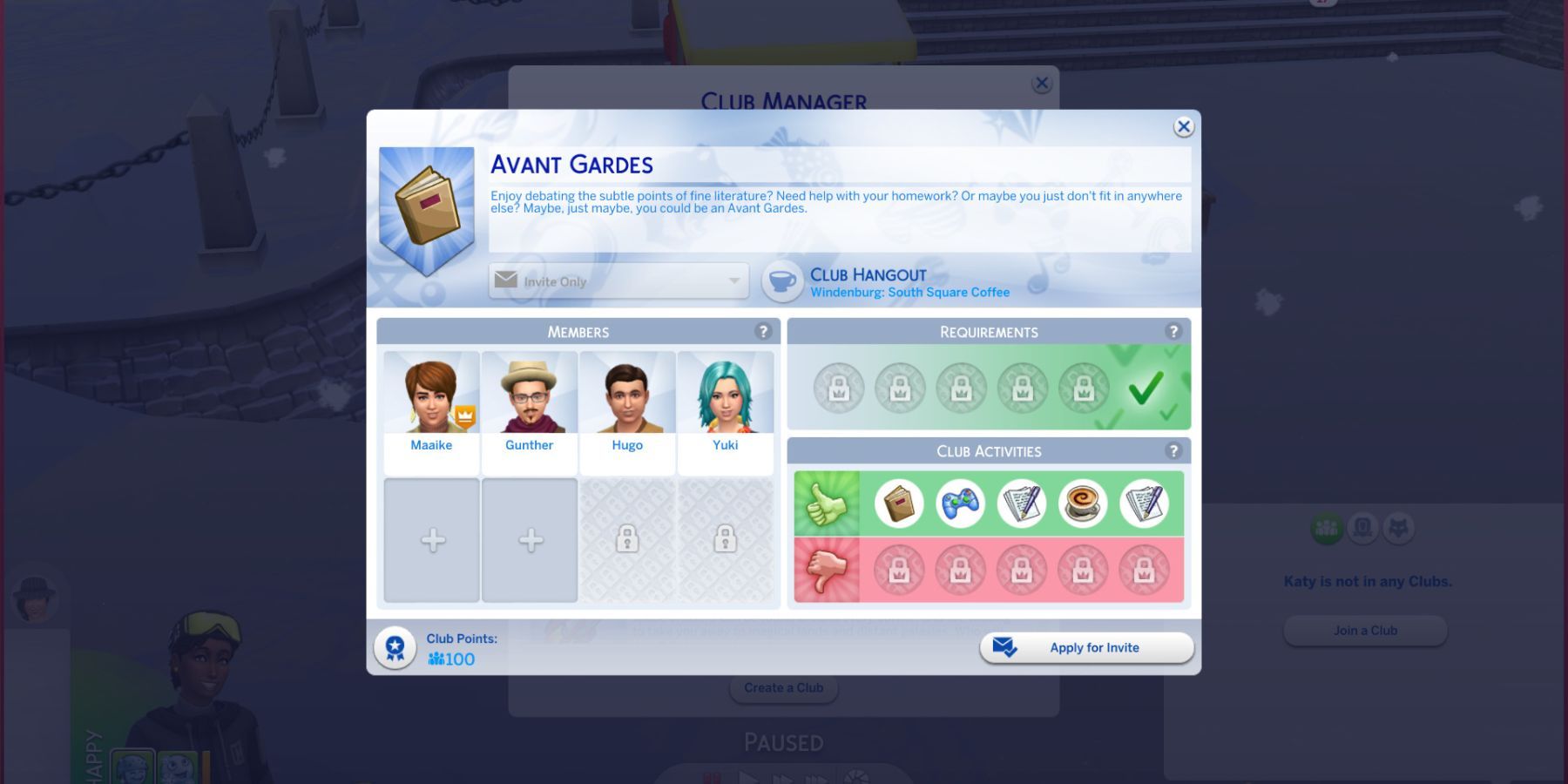 The Sims 4 Avant Gardes