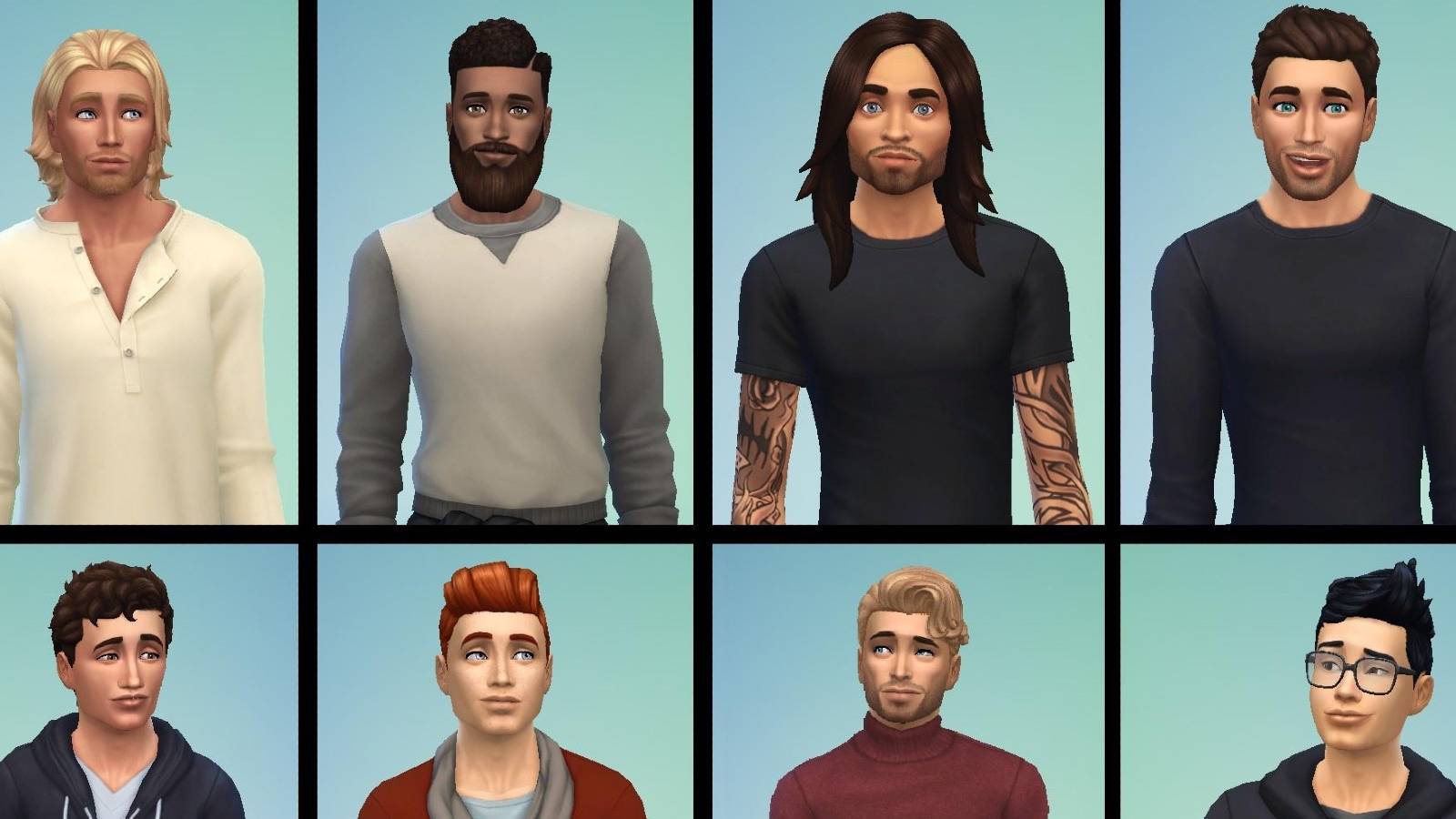 character design men fashion sims 4