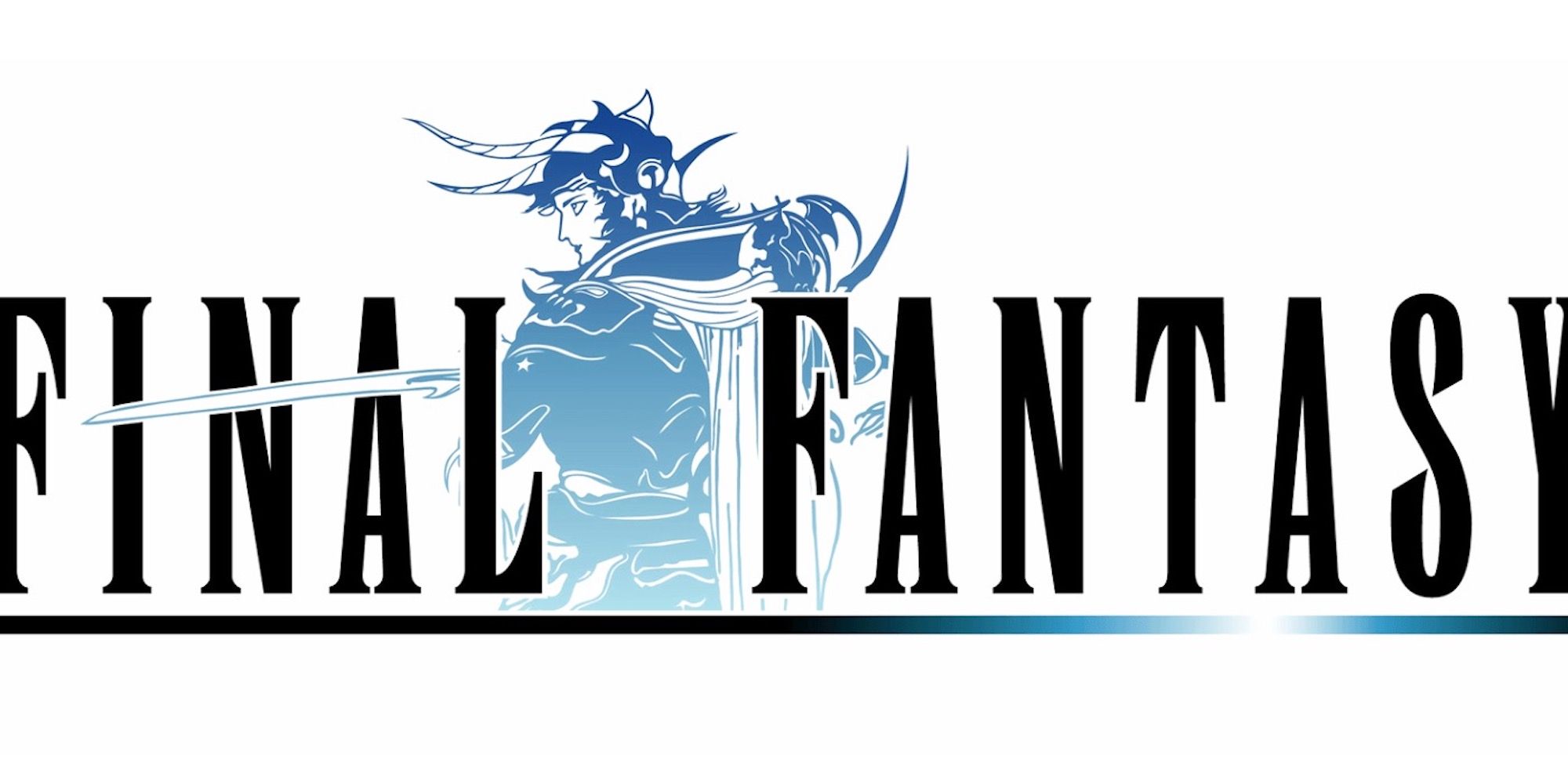 The title screen in Final Fantasy 1