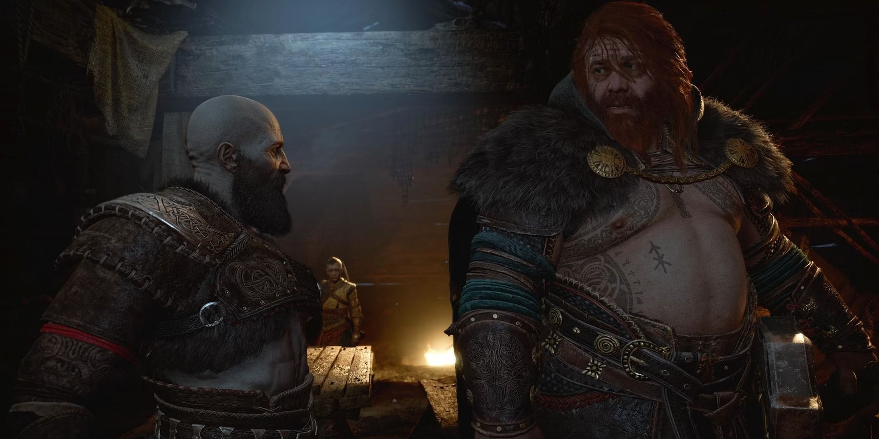 Small detail in Kratos' second interaction with Odin. : r/GodofWar