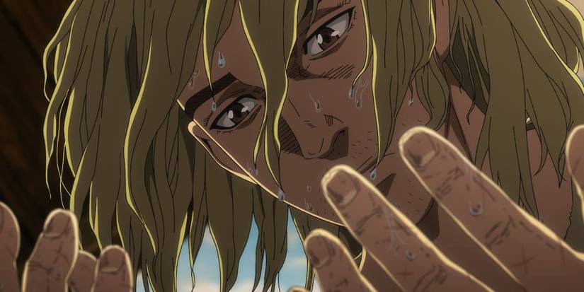 Thorfinn looking at his hands