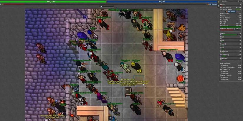 Grumpy Stone Tibia Most Grindy MMOs Of All Time