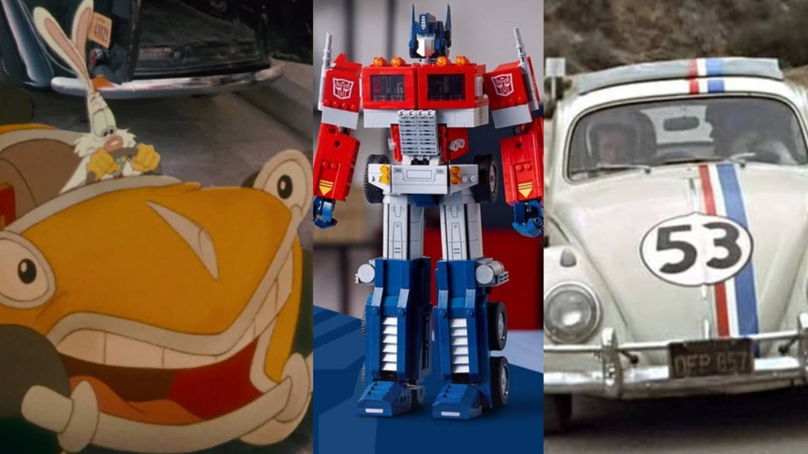 title image sentient cars benny the cab optimus prime herbie