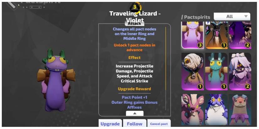 Traveling Lizard in Torchlight: Infinite
