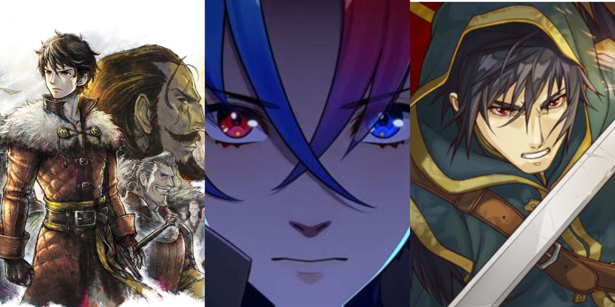 Triangle Strategy - Fire Emblem Engage - and Path of the Midnight Sun protagonists