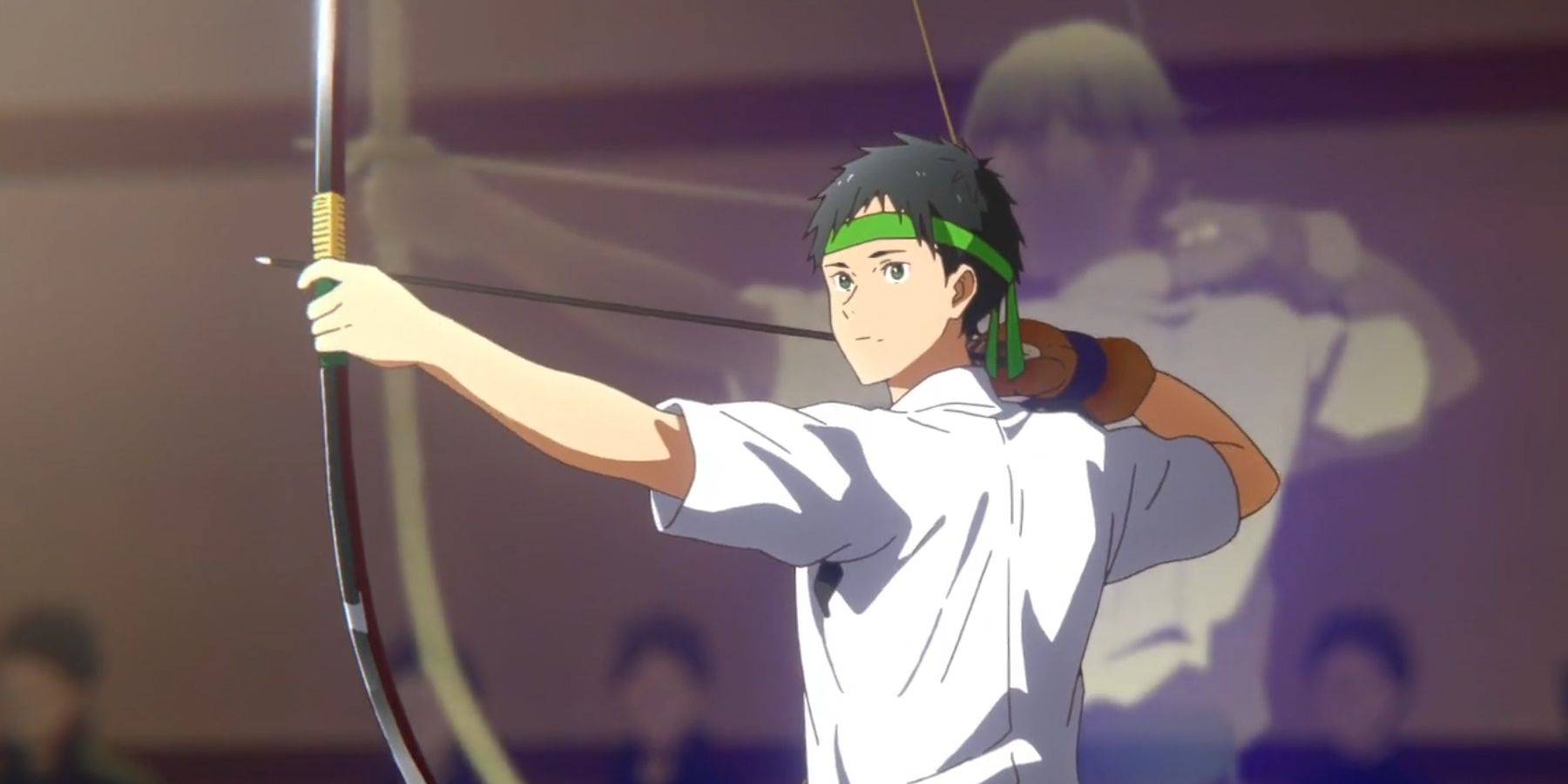 tsurune linking shot episode 2 minato aiming bow