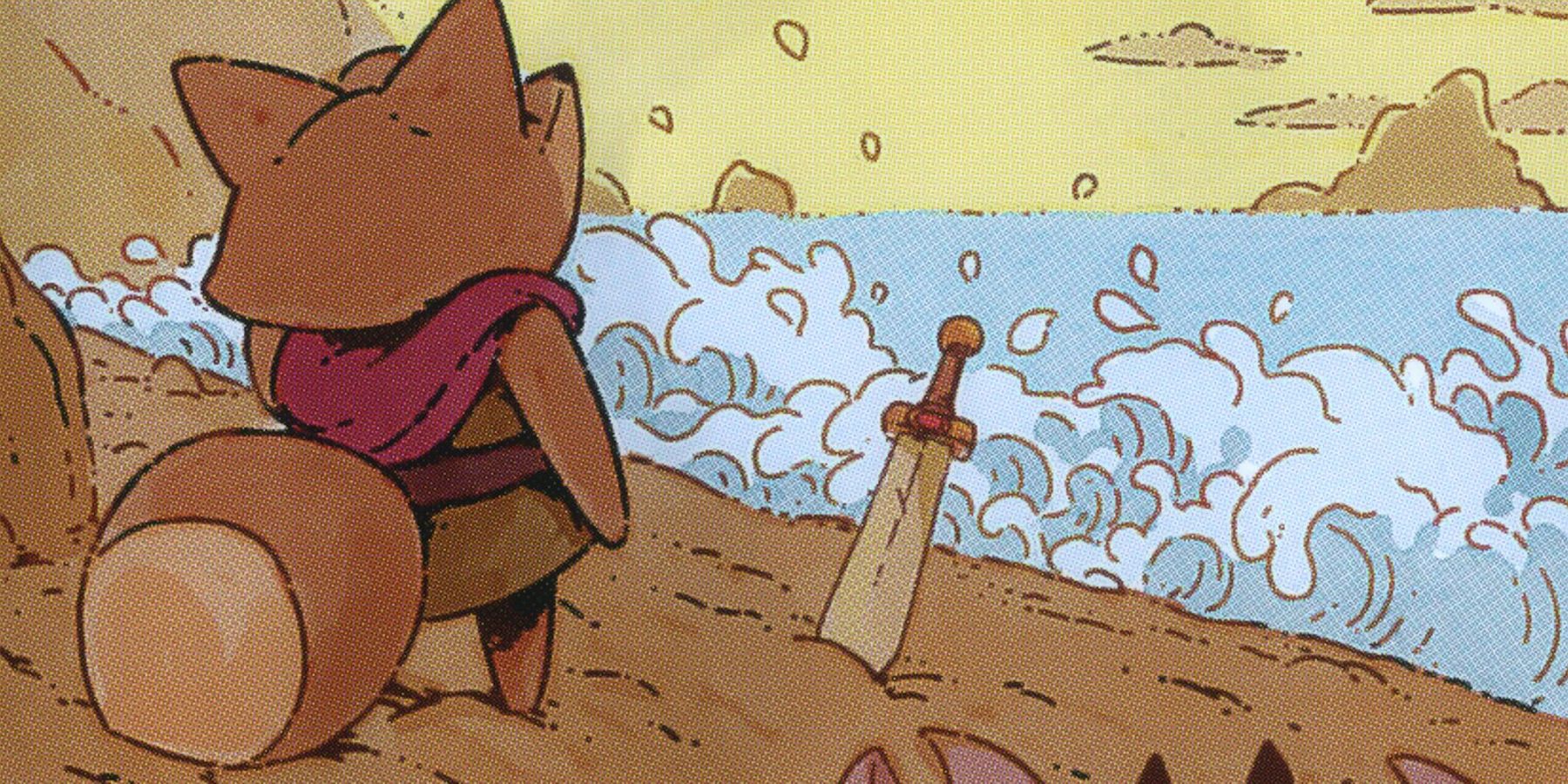 Tunic Game Manual Page Sword in Sand