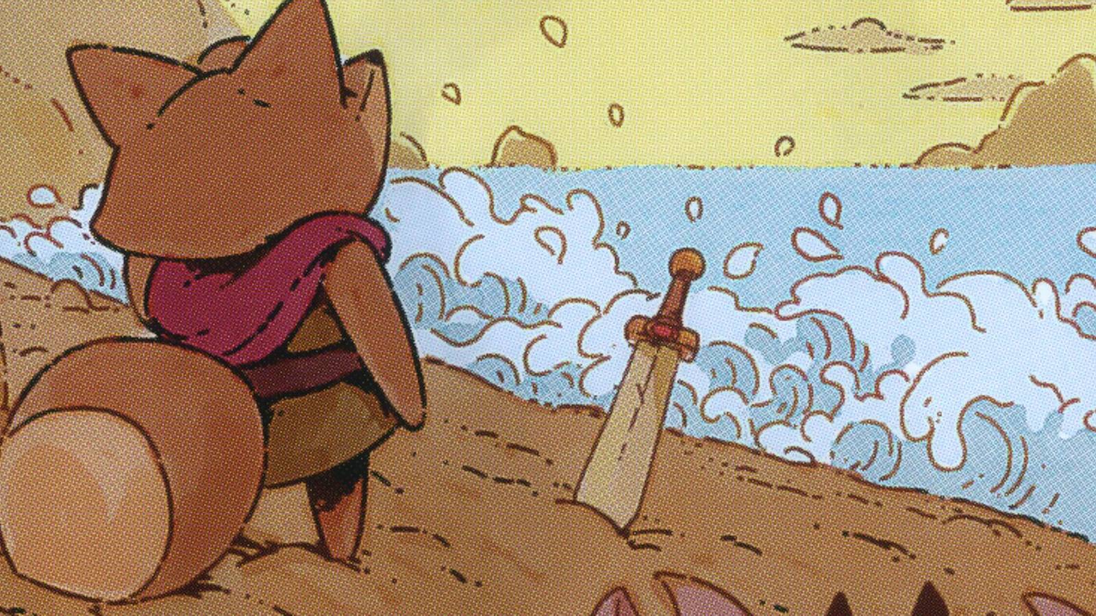 Tunic Game Manual Page Sword in Sand
