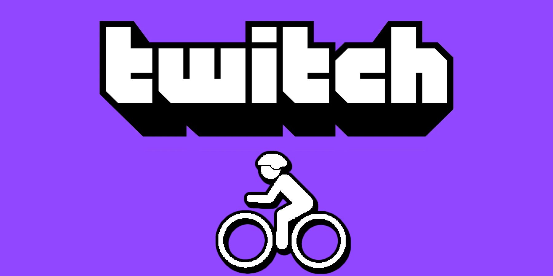 Twitch logo with a bike icon