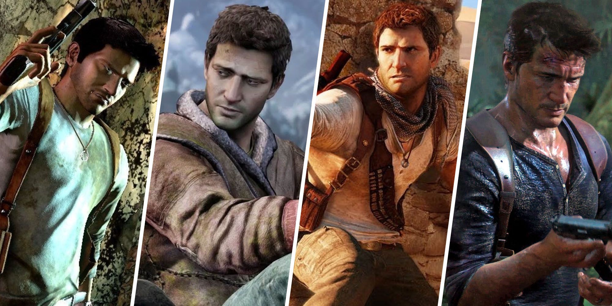 All four Uncharted games Nathan Drake