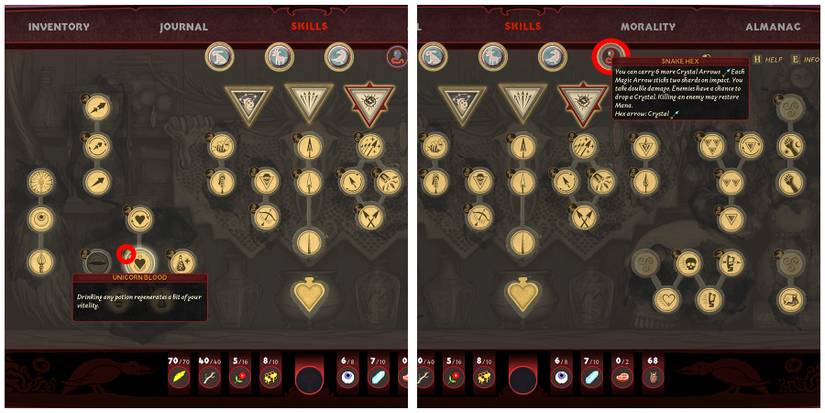 unicorn blood skil and snake hex in blacktail