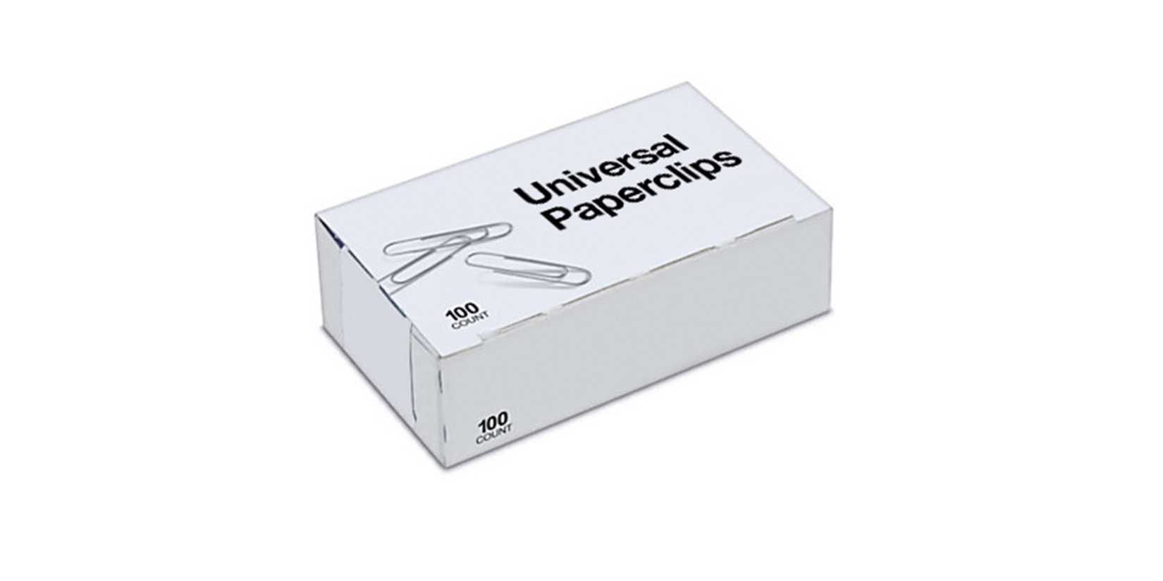 The logo for Universal Paperclips