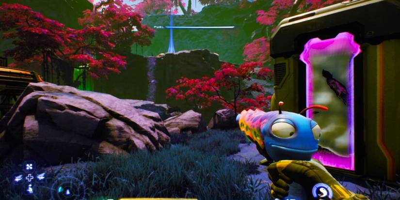 Blue warp location in the Upper Valley pf Zephyr Paradise in High on Life