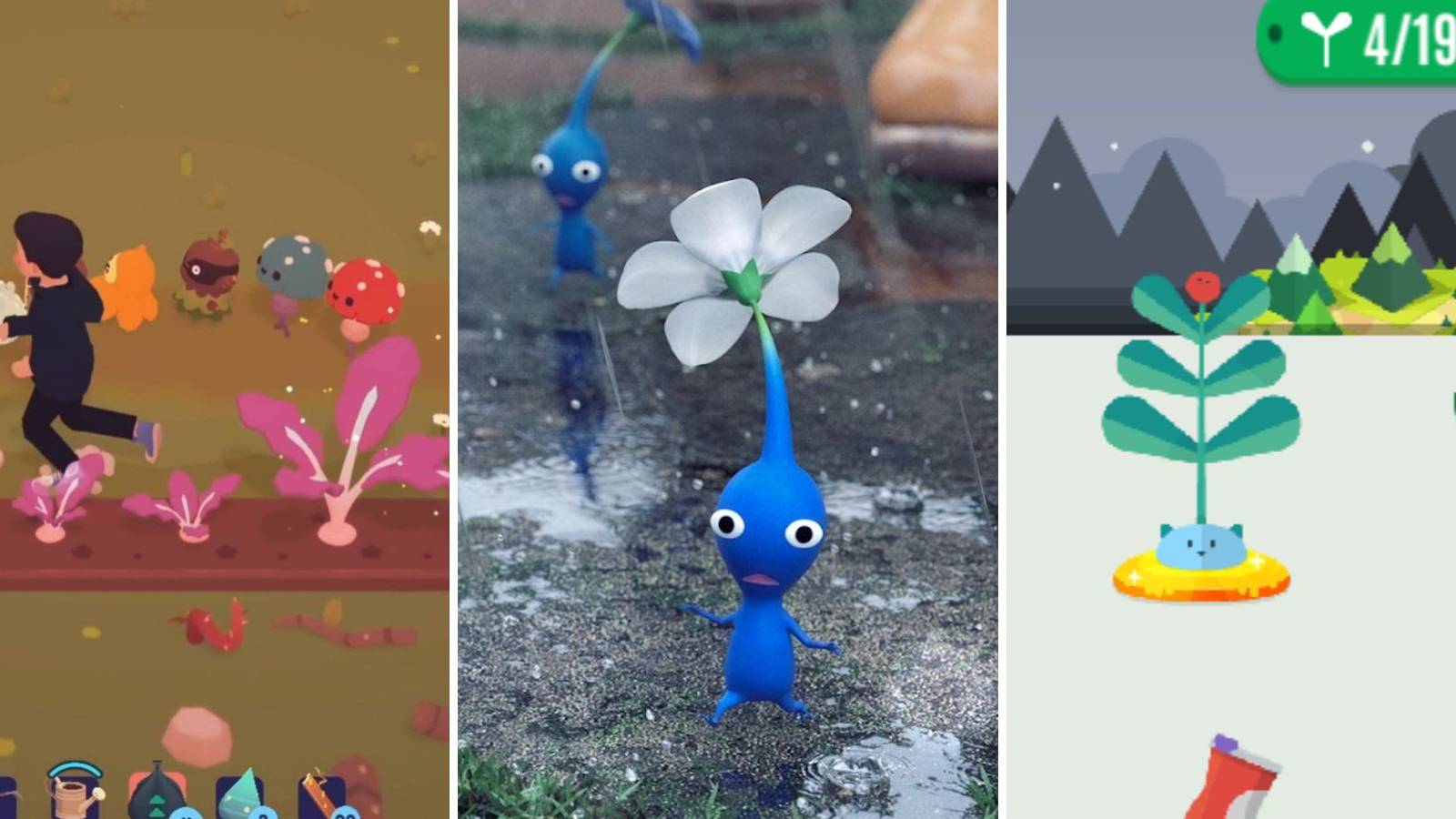 Ooblets, Pikmin Bloom, Pocket Plants