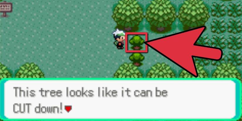 Using Cut In Pokemon Emerald