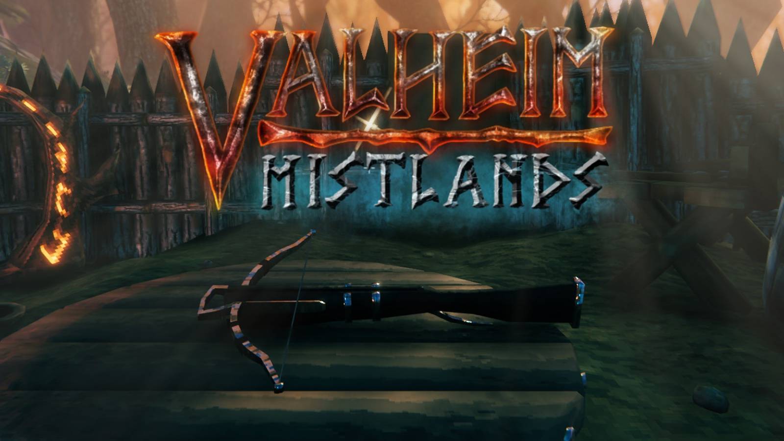 valheim crossbow and logo