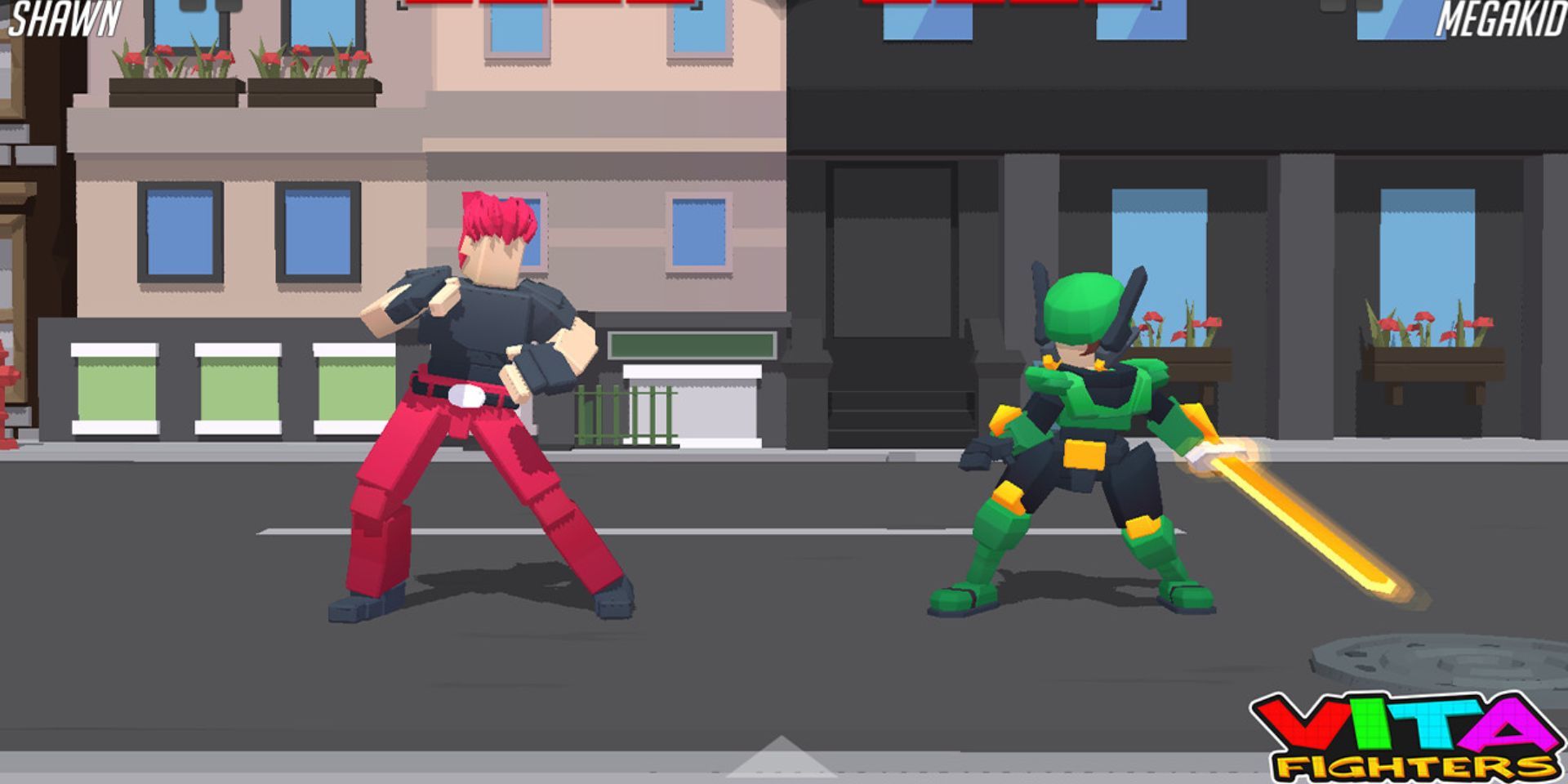 A screenshot from Vita Fighters