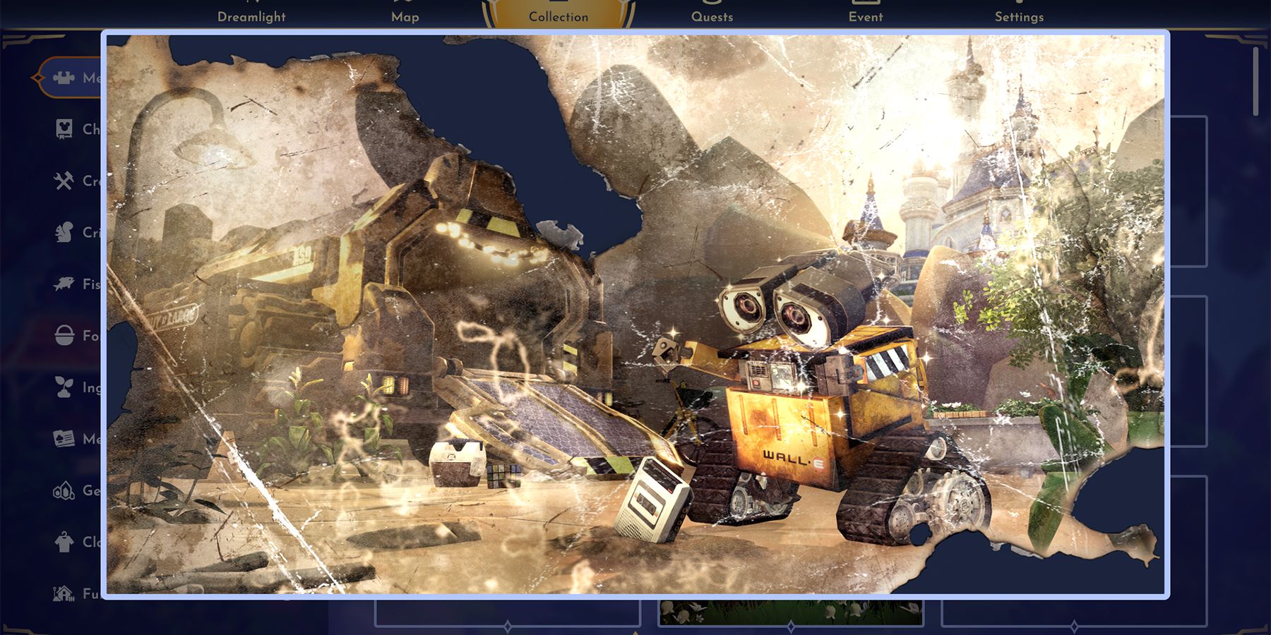 wall-e old memory in disney dreamlight valley