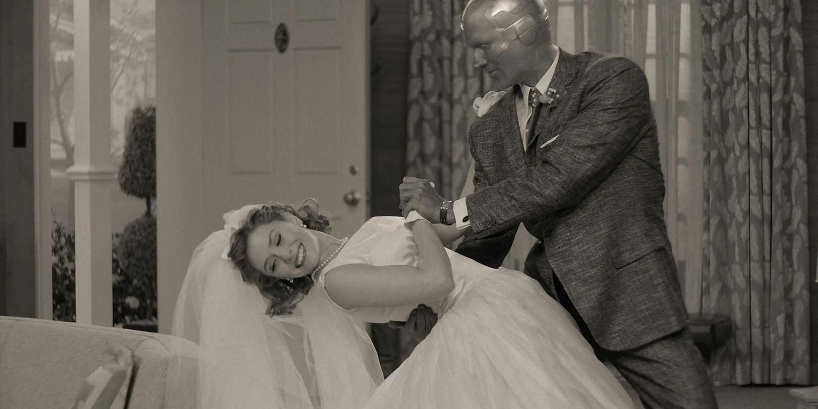 Wanda Maximoff and vision at Wandavision