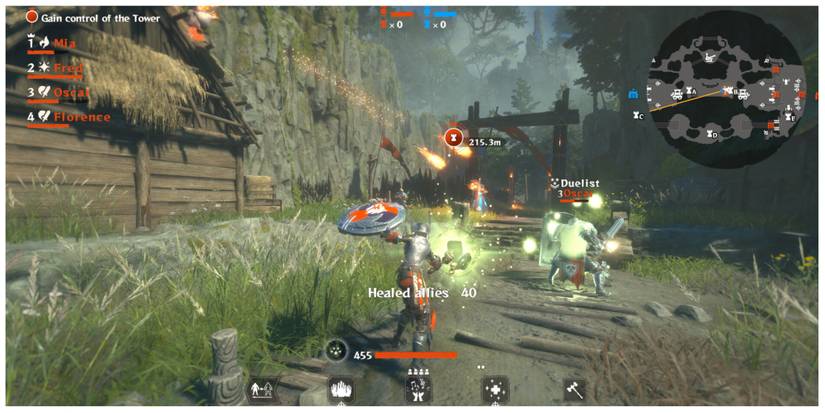 a battle in Warlander