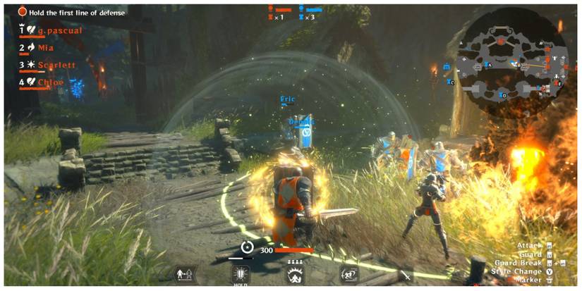 a battle in Warlander