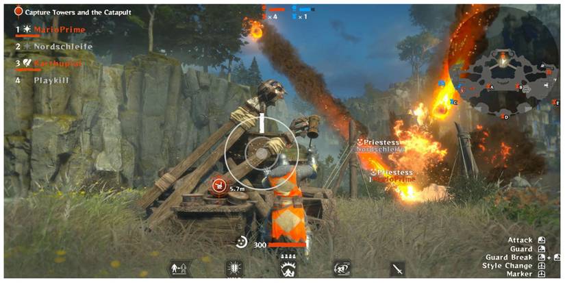 a battle in Warlander