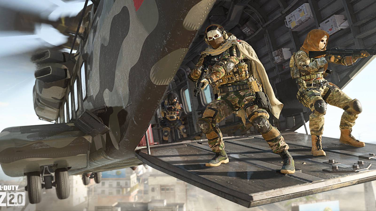 warzone 2 helicopter above