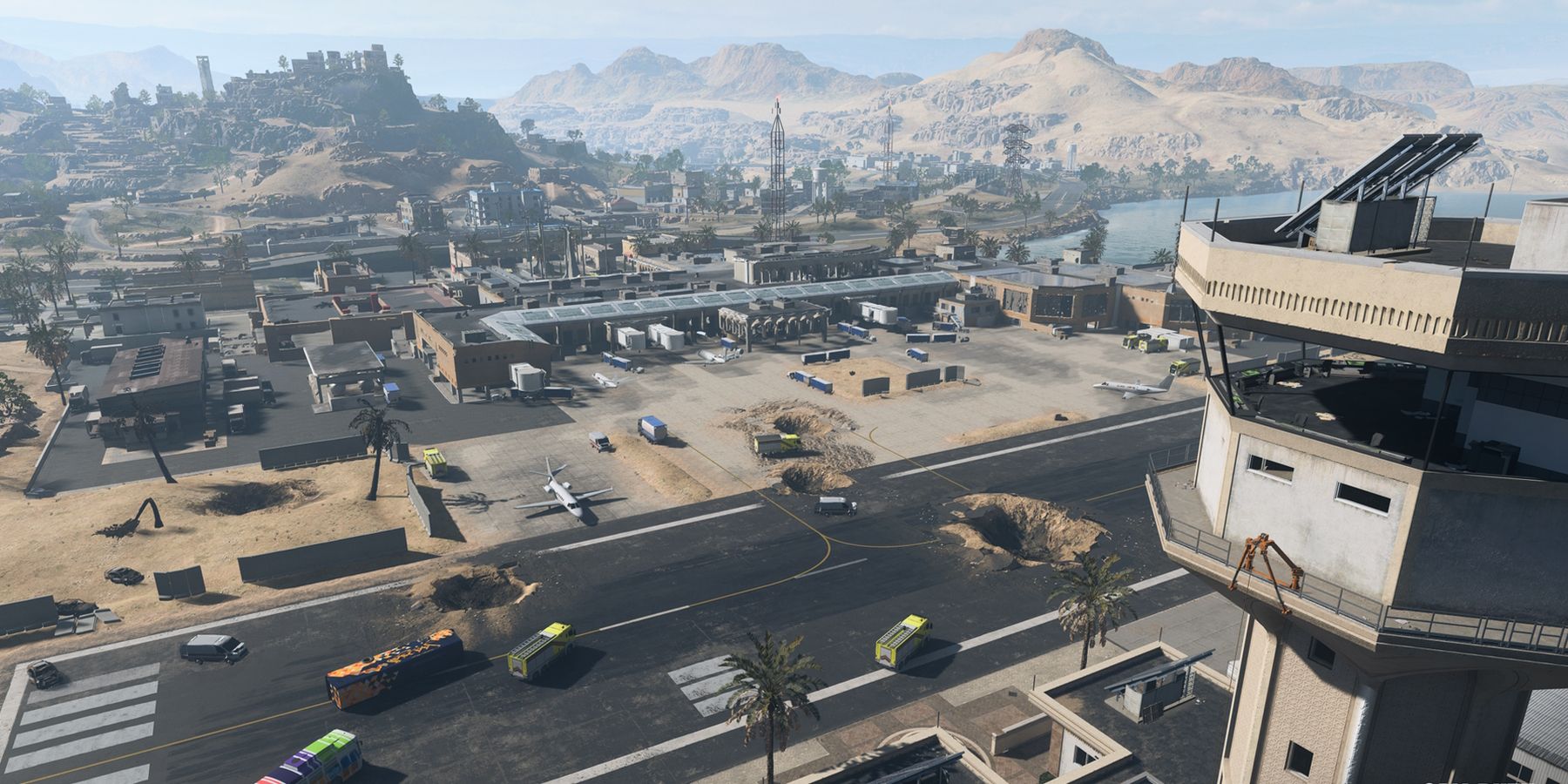 Screenshot of Warzone 2's Al Mazrah map