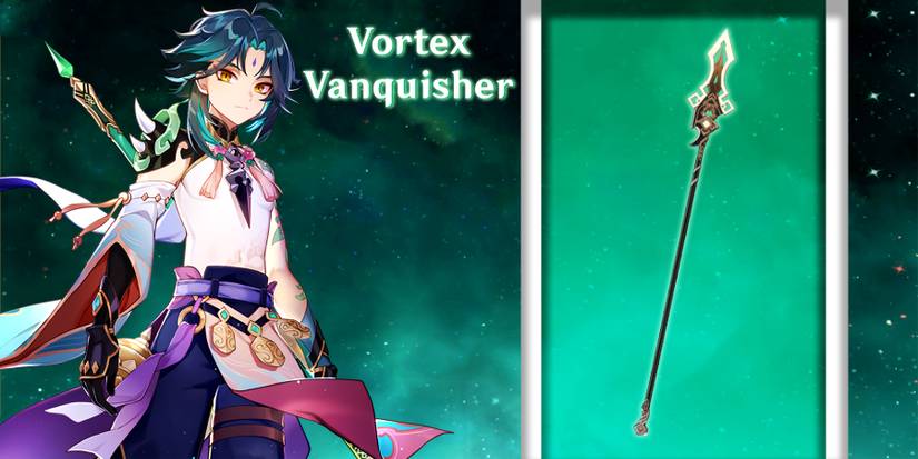 xiao using vortex vanquisher in genshin impact