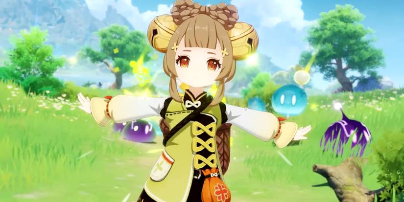 yaoyao throwing radish in genshin impact