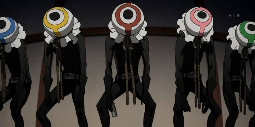 Yomotsu Hirasaka and his brainwashed team Future Diaries