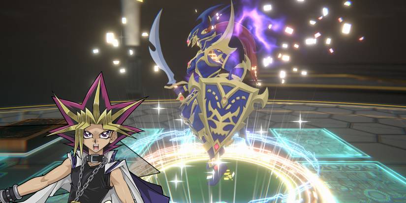 Yugi summoning Black Luster Soldier