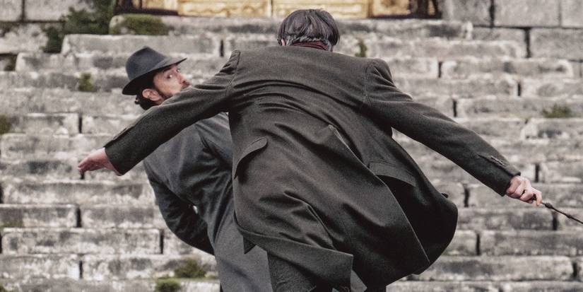 dumbledore and grindelwald in fantastic beasts