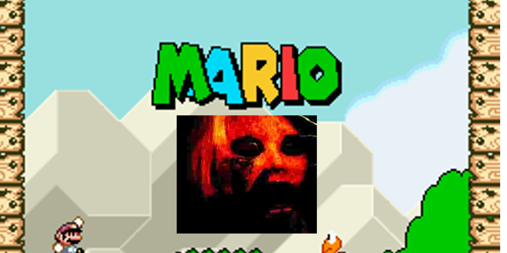 the MARIO ROM hack with the jpg. image conversion