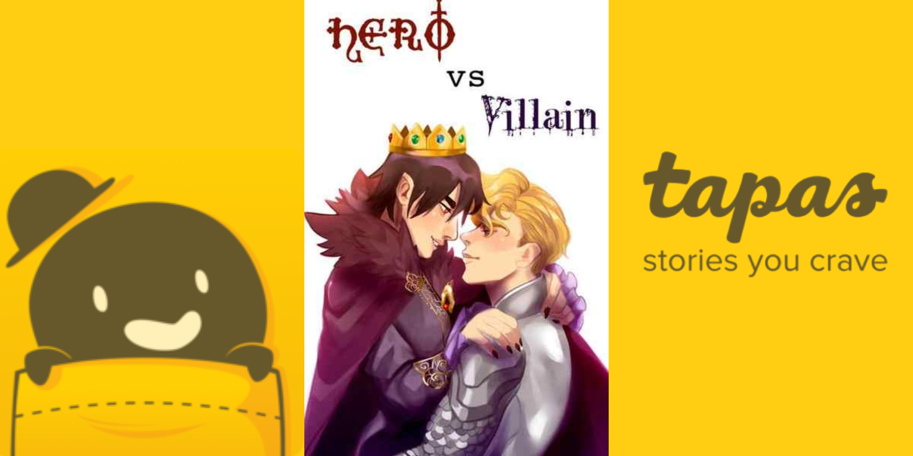 BL yaoi web novel Tapas Hero vs. Villain