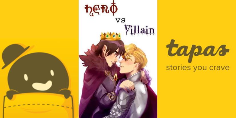 BL yaoi web novel Tapas Hero vs. Villain
