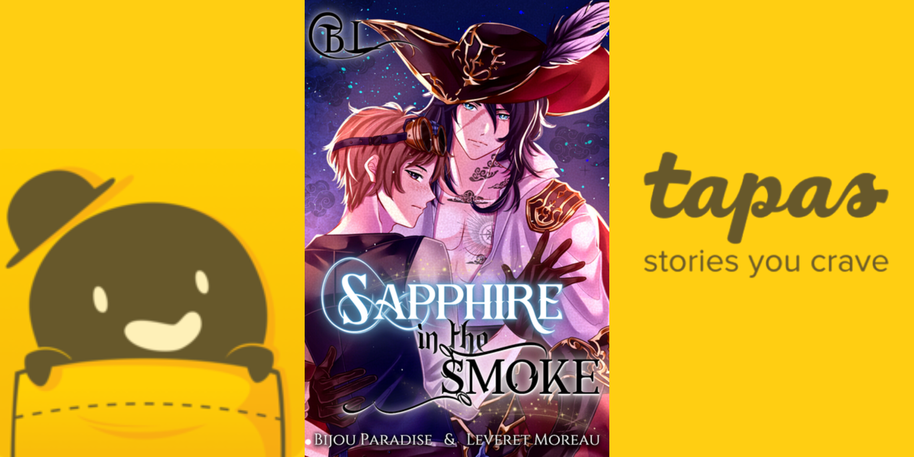 BL yaoi web novel Tapas Sapphire in the Smoke