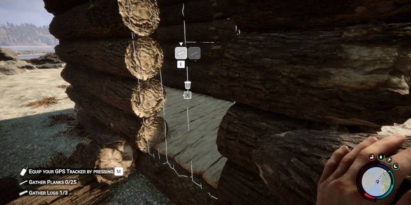 building a cabin door in sons of the forest