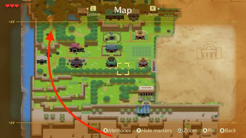 getting to mysterious forest links awakening zelda