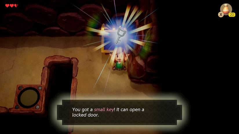 small key tail cave links awakening