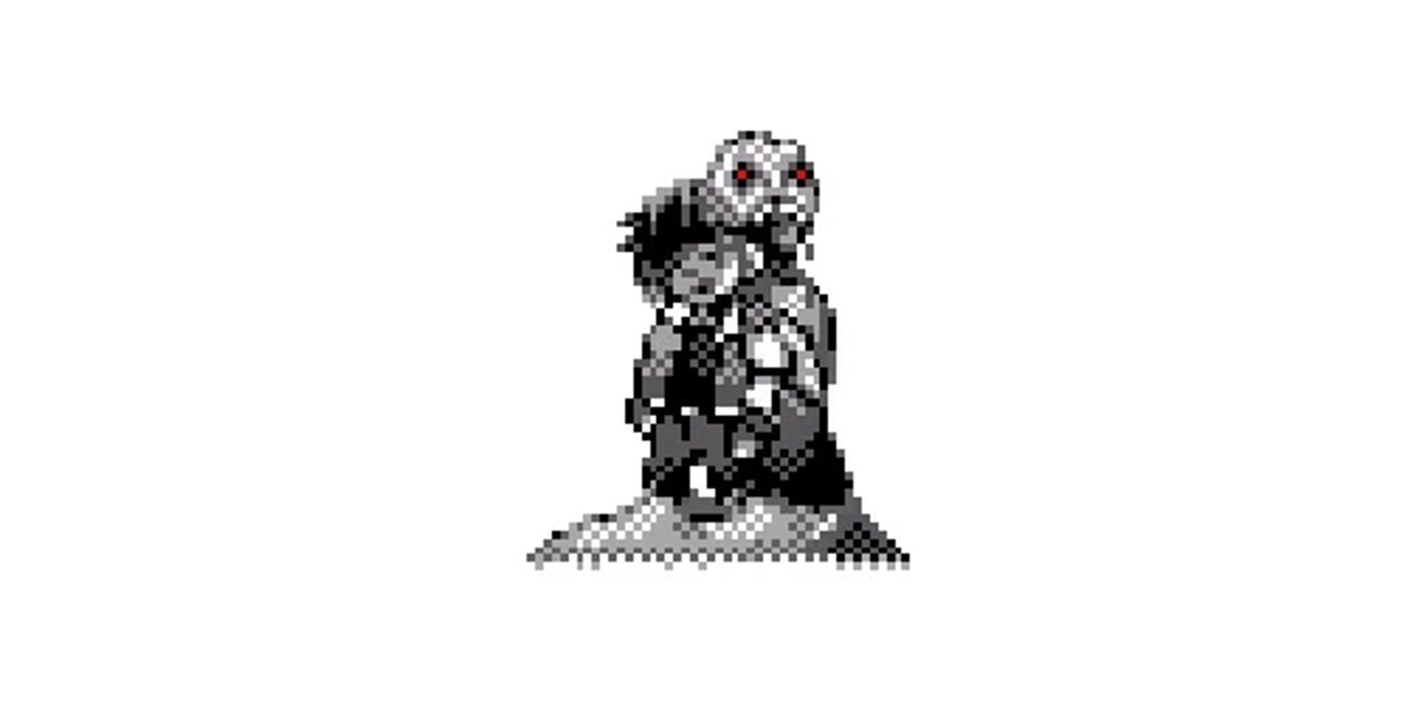 a creature burying the player in pokemon red