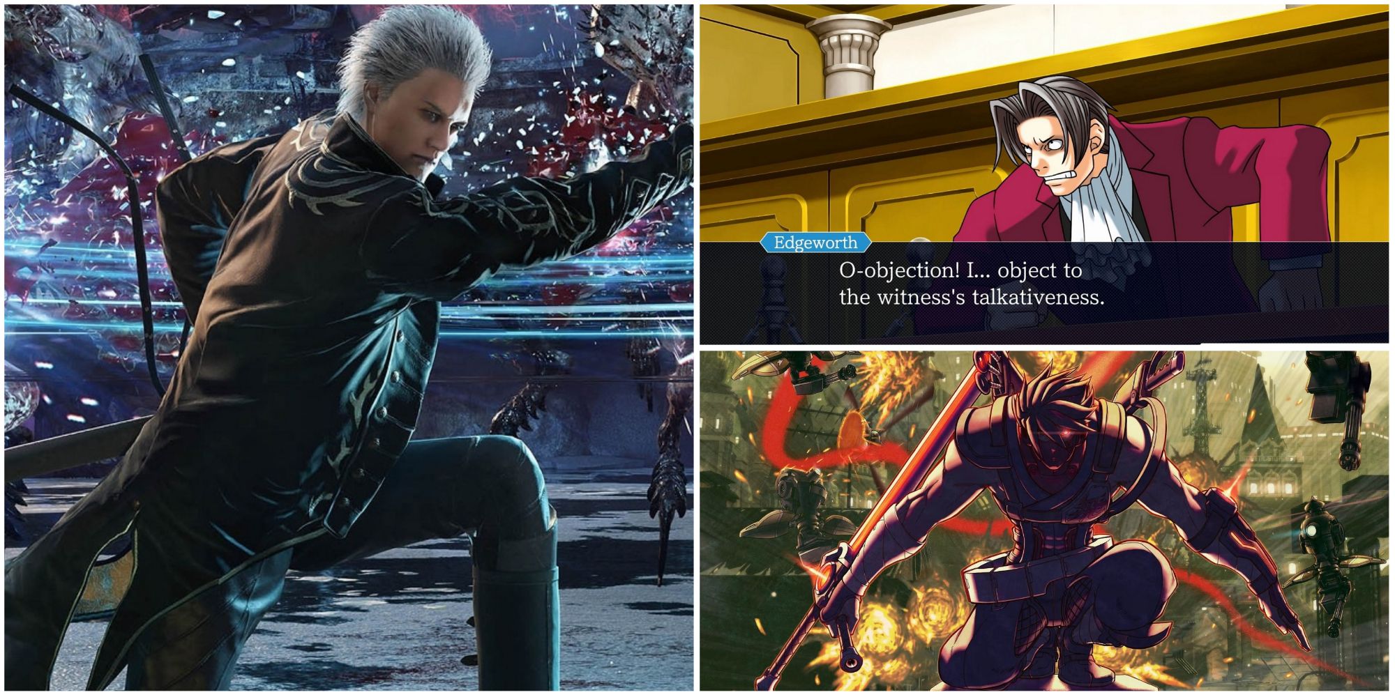 Iconic Capcom Introverts- Vergil Miles Edgeworth Strider