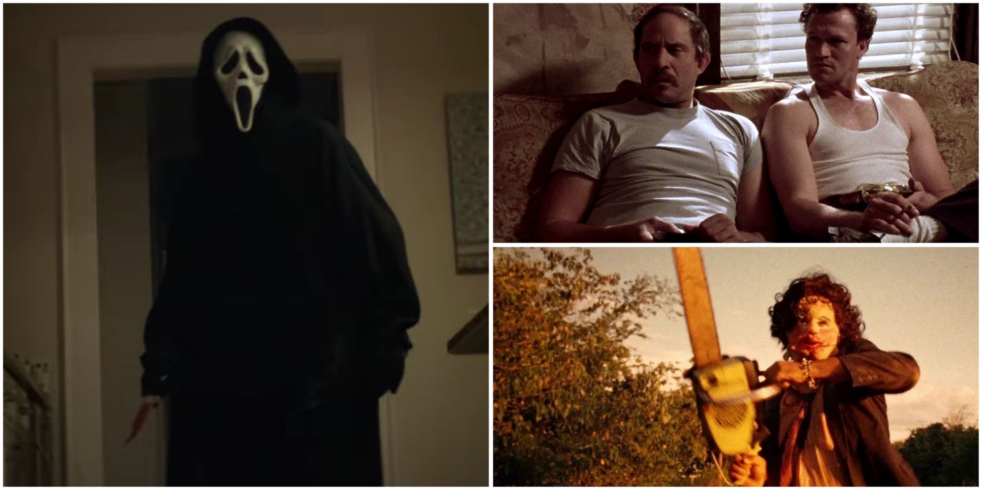 Slasher Villains Real Killers- Scream Henry: Portrait of a Serial Killer The Texas Chainsaw Massacre